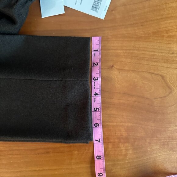 Vince dark olive green wool blend pull on pants. NWT. Size S. - Picture 3 of 7
